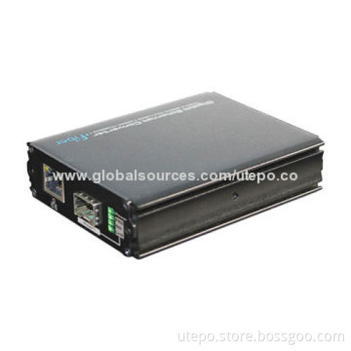 Gigabit Ethernet Fiber Media Converter, SFP Module Optional